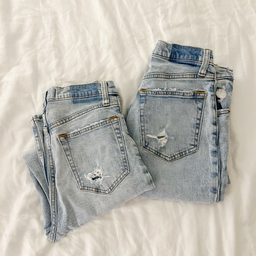 Abercrombie & Fitch Ankle Straight Ultra High Rise